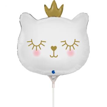 Мини шар Кошка с короной